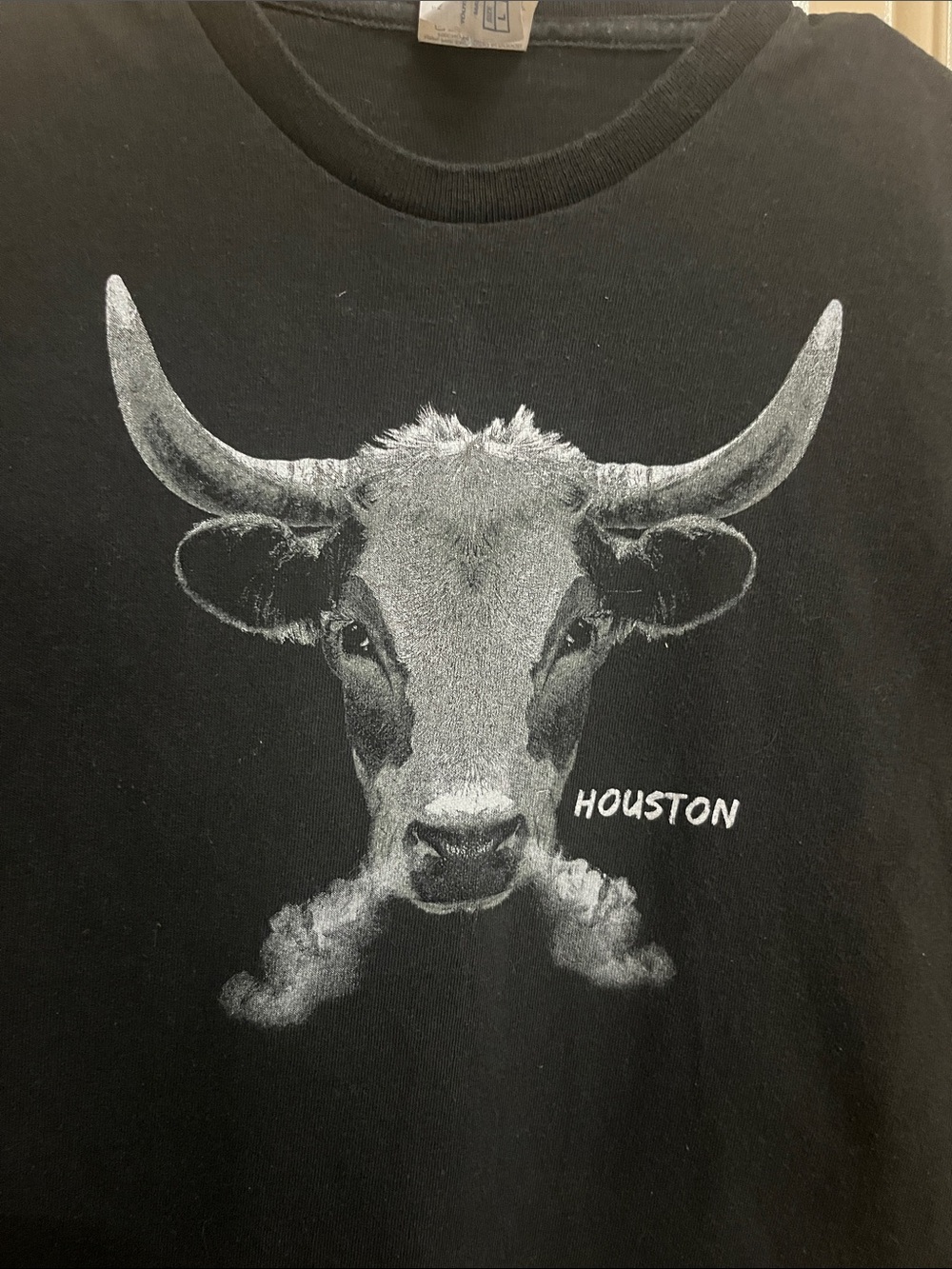 Houston Steer Head Large Boys Shirt